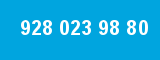 928 023 98 80 928 023 98 80